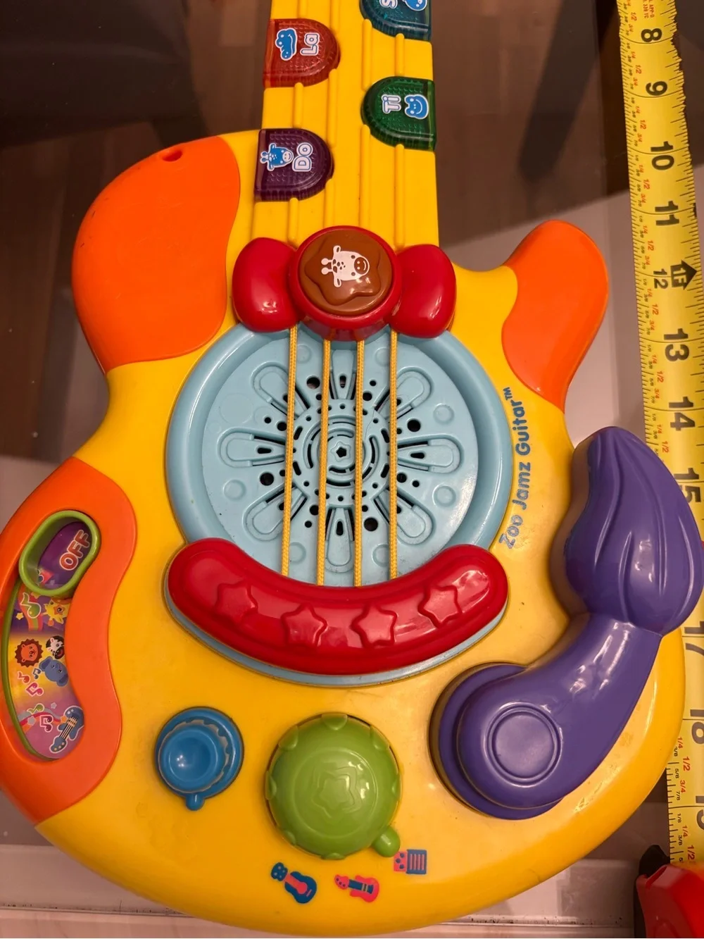 Yellow & Orange Kids' Musical Guitar Toy with Buttons